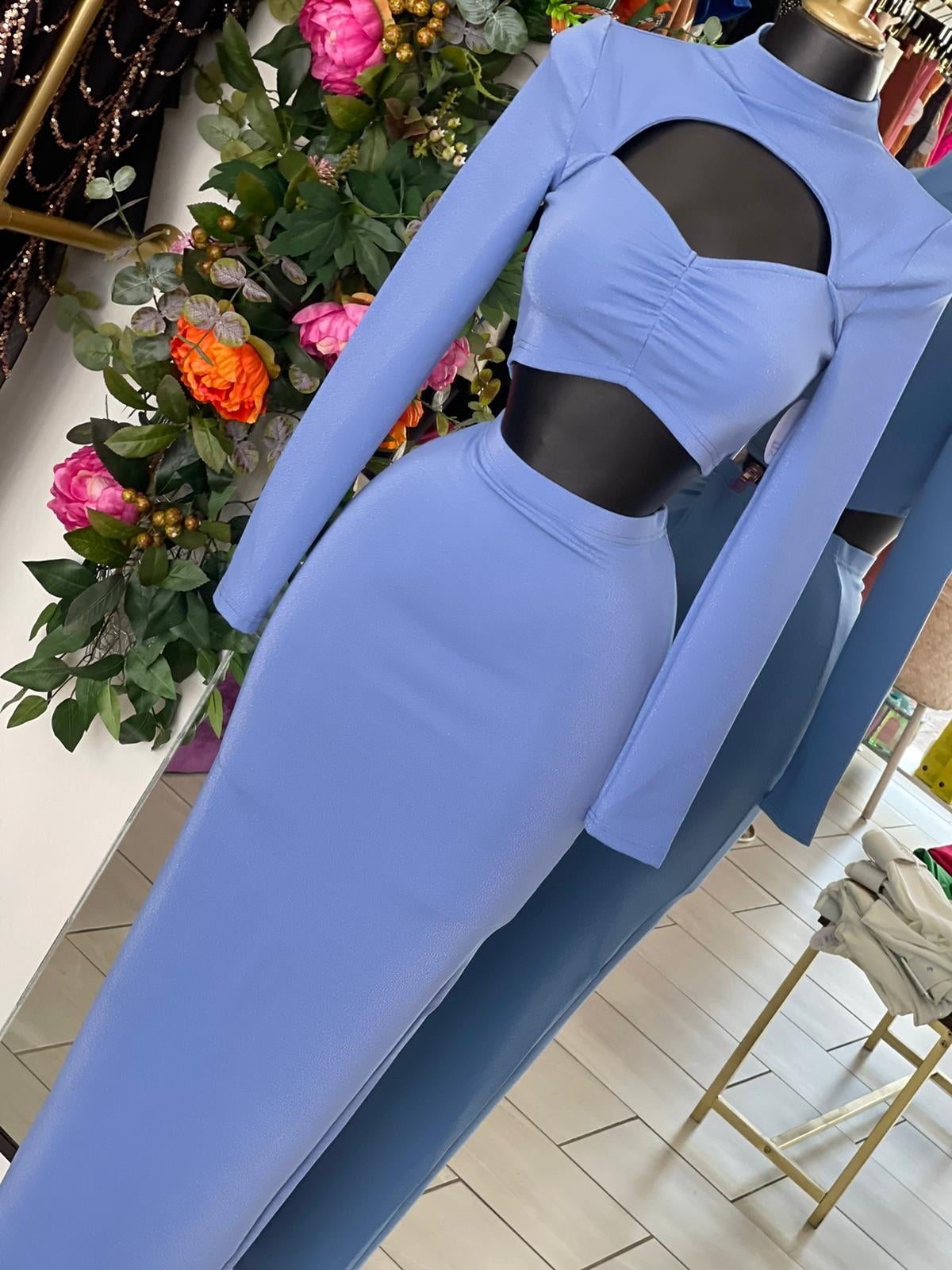 Iliana maxi skirt and top set