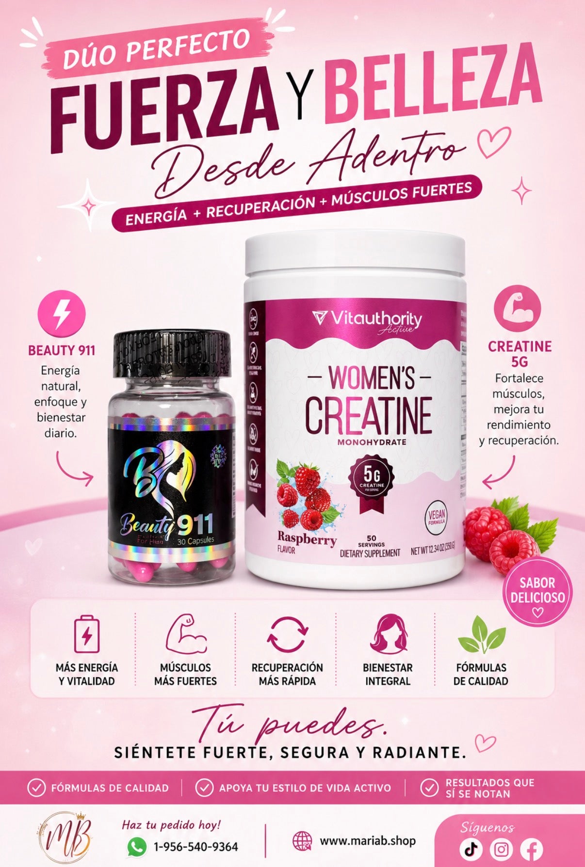 Power Slim & Strength Pack (Creatina + Beauty 911)