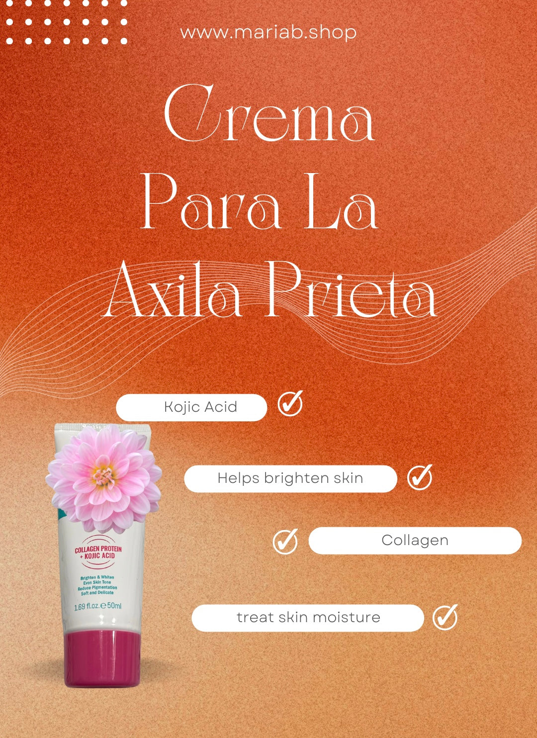 Crema para la axila prieta