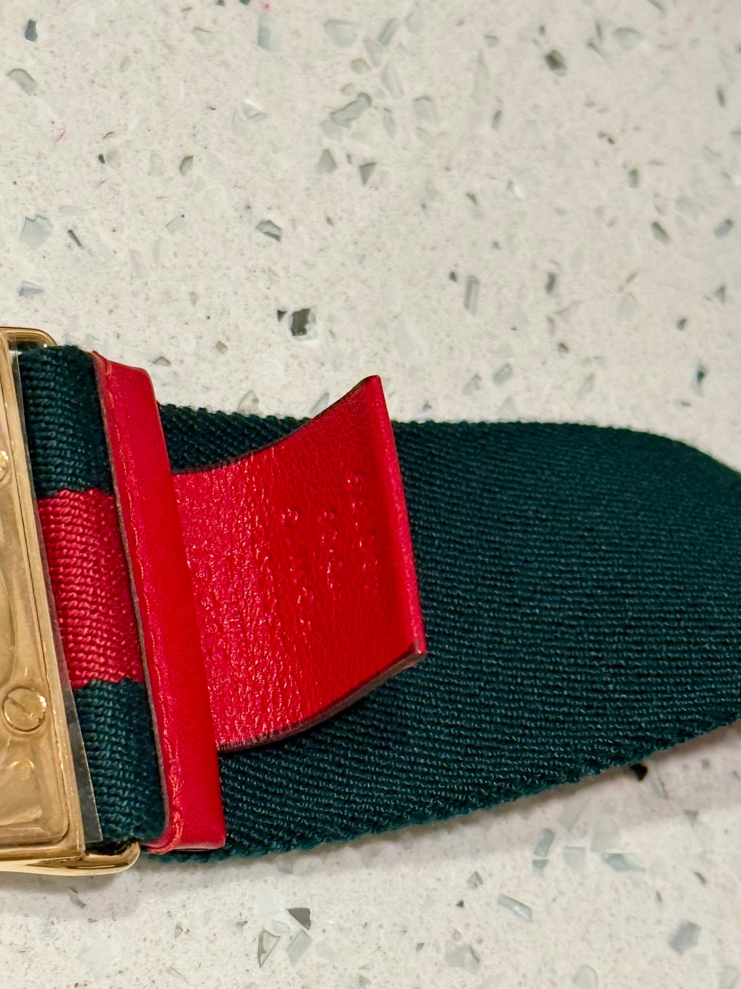 Gucci Canvas Web Belt 85 34 Green Red