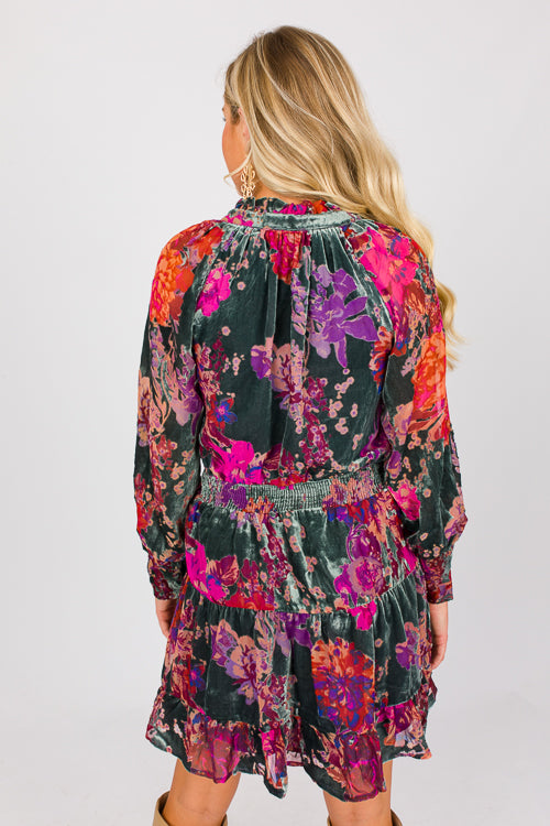 BURN OUT VELVET DRESS 5732