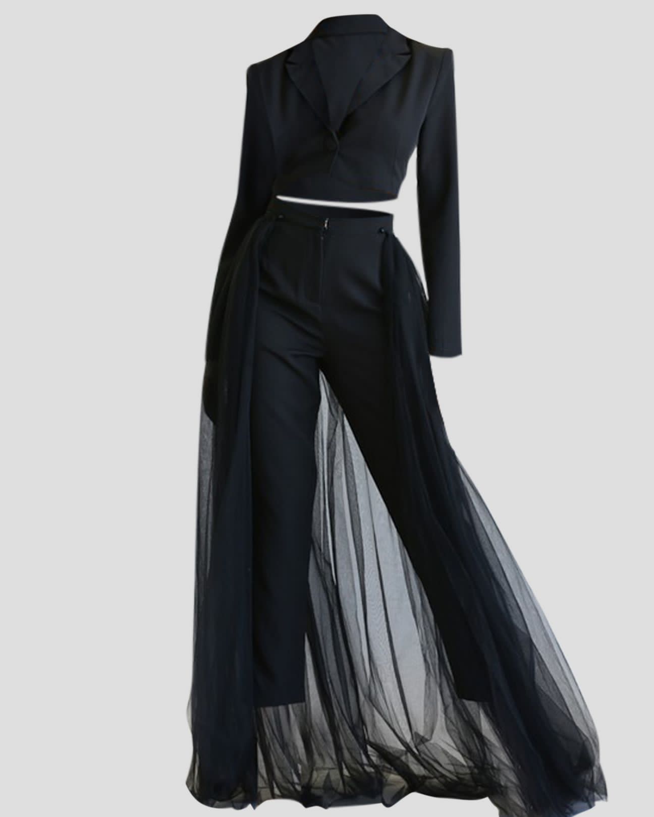 Maritza cropped blazer and bottom set