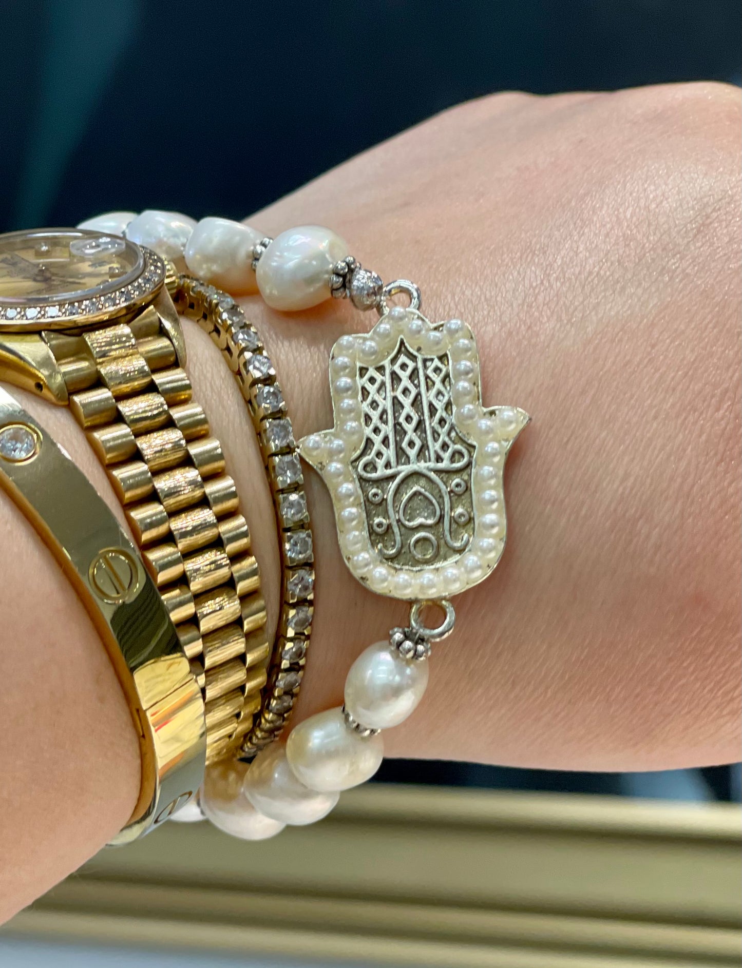 Brazalete mano de Fátima