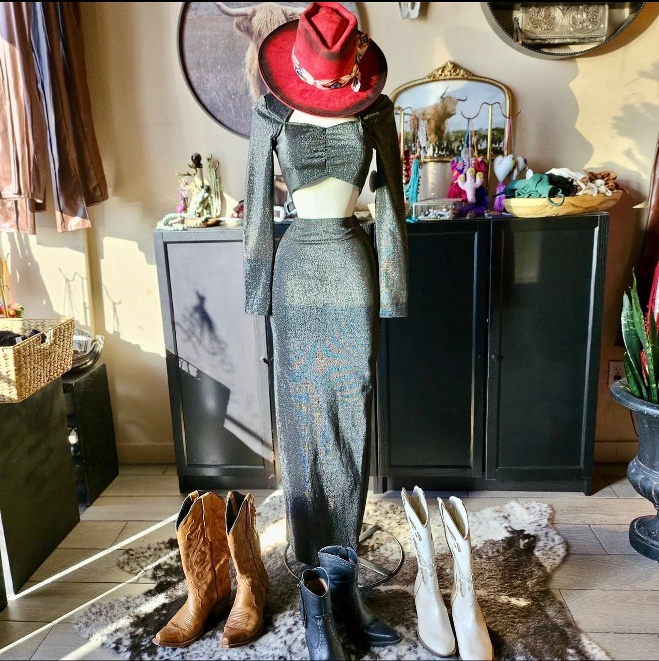 Iliana maxi skirt and top set