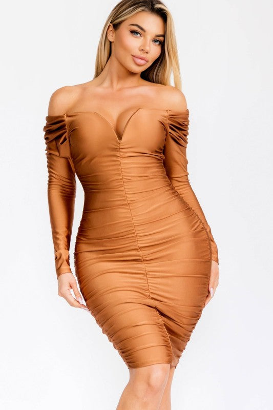 Vestido cobre/caramel ✨
