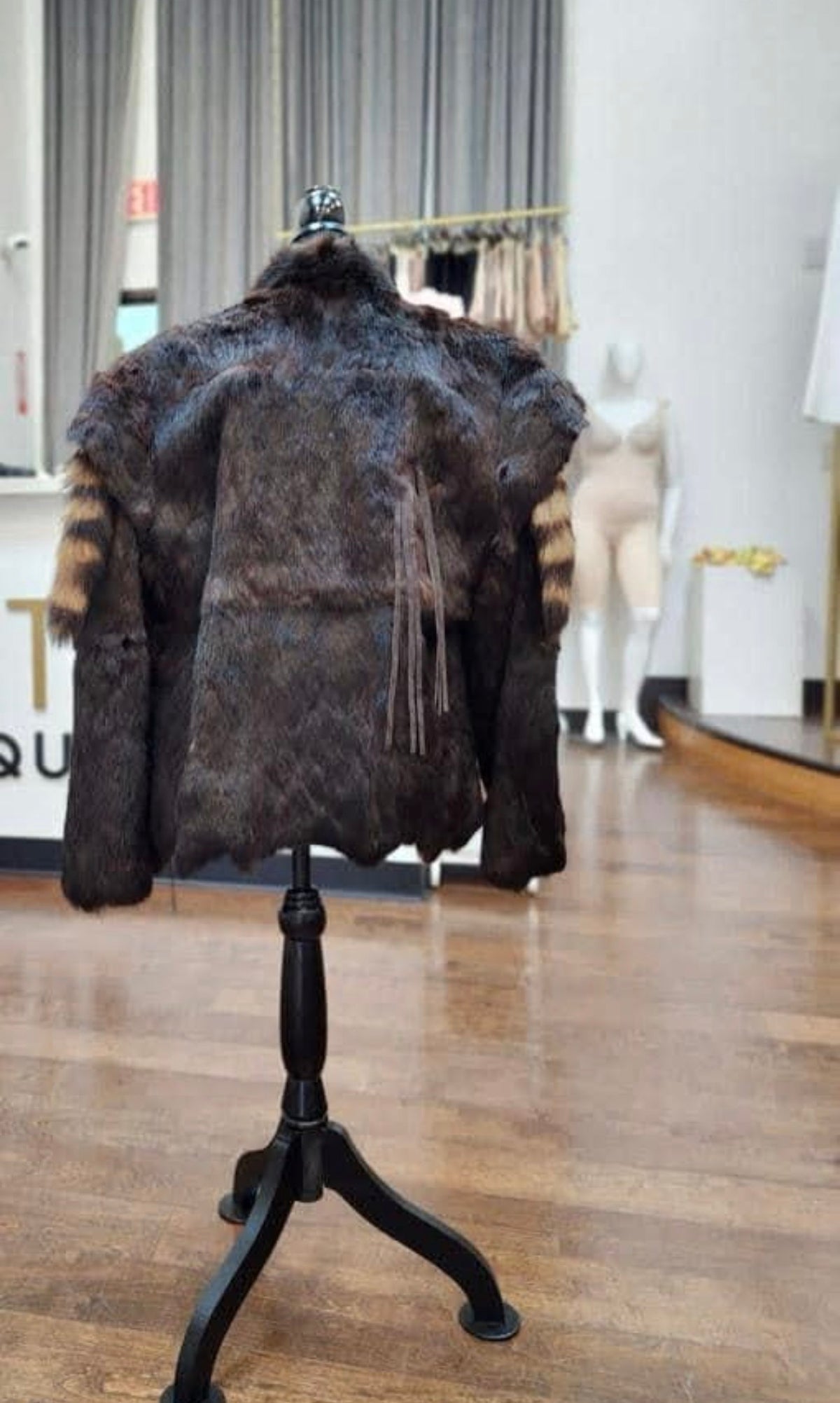 Preloved Rabbit Furr Coat