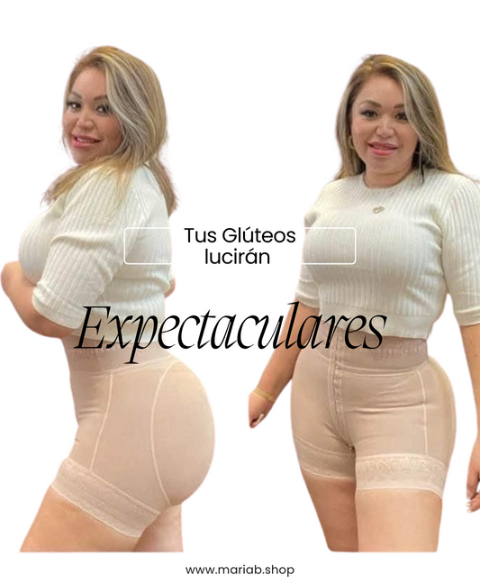 Cachetero corte al obligo- panty glúteo- booty shorts