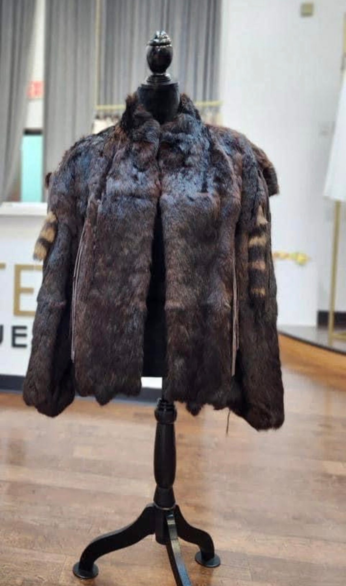 Preloved Rabbit Furr Coat