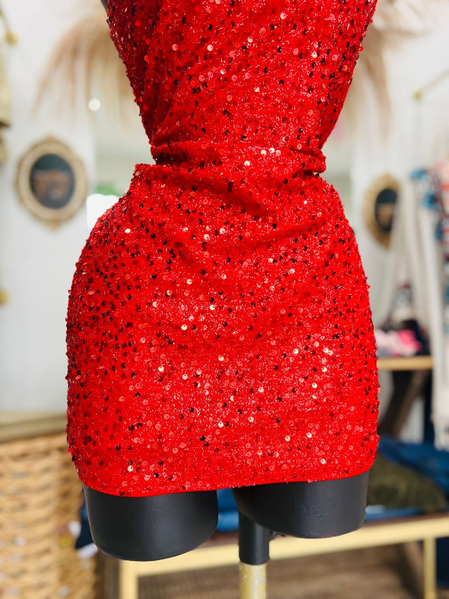 Making My Own Way Sequin Mini Dress