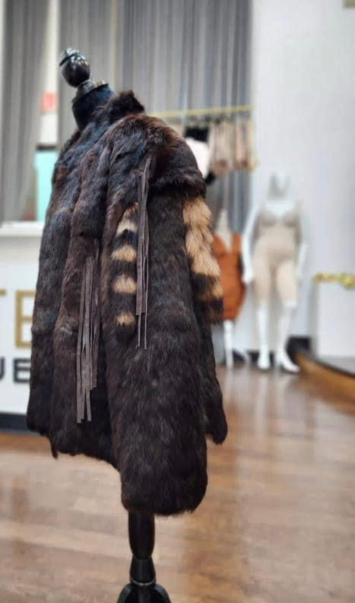 Preloved Rabbit Furr Coat