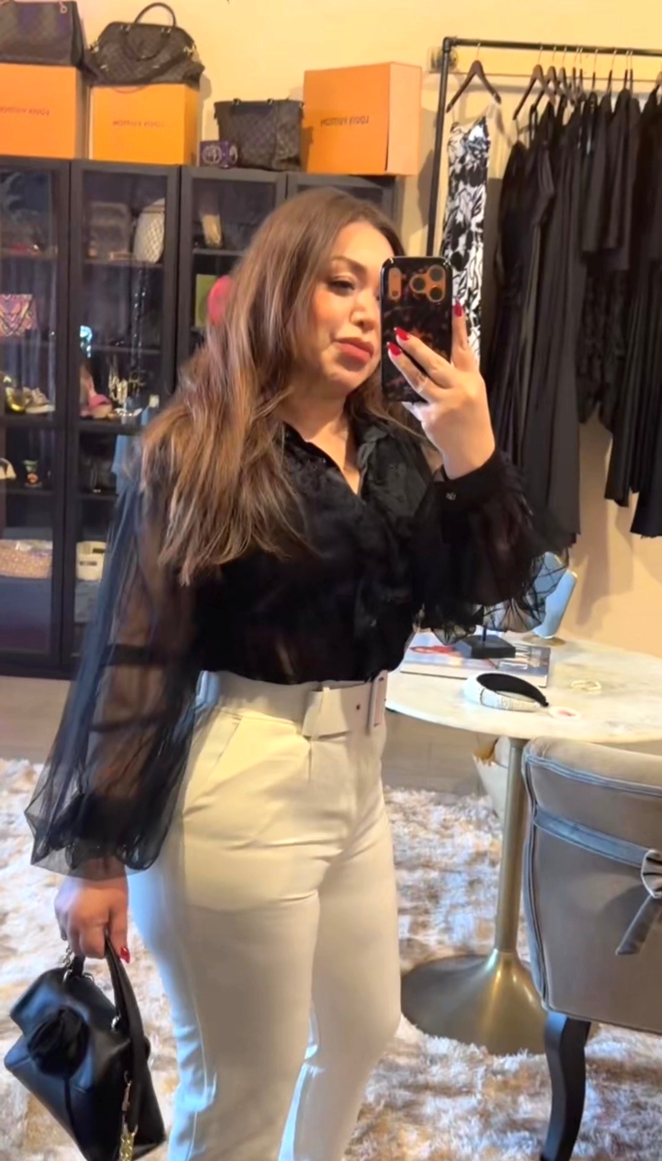 Zahara high rise belted pants