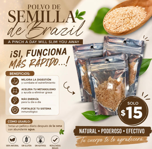 Polvo de Semilla de Brazil