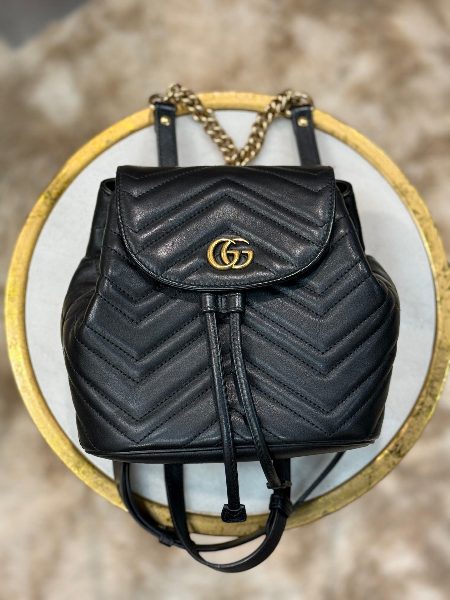 Gucci Quilted Marmont Backpack