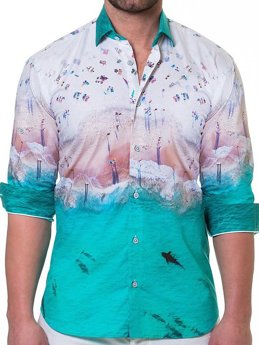 shark white shirt s & 3x