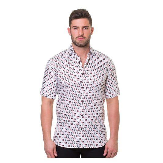 Black jack white shirt m & xl